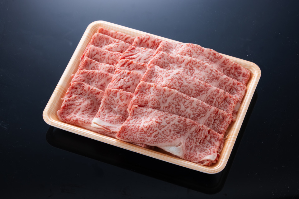 鳥取県産　黒毛和牛　牛ロースすき焼き（800g）