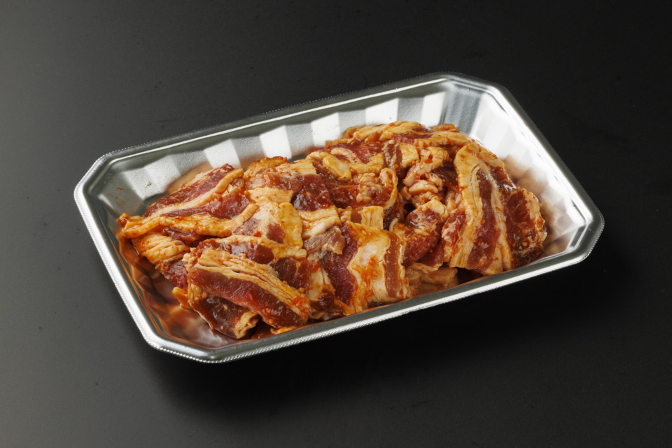 ⑲輸入牛バラ焼肉味付け500g